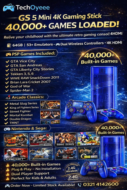GS5 Mini Game Stick – Ab Tak Ki Sab Se Powerful Gaming Stick!